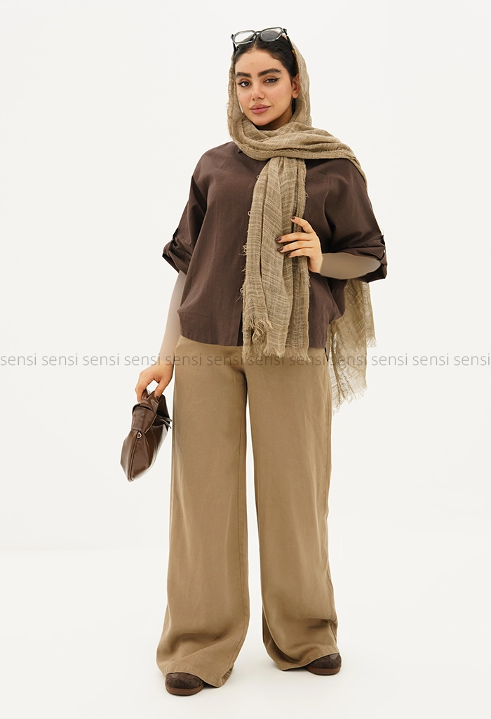 شومیز اسلپ آستین 3 ربع کد1005353